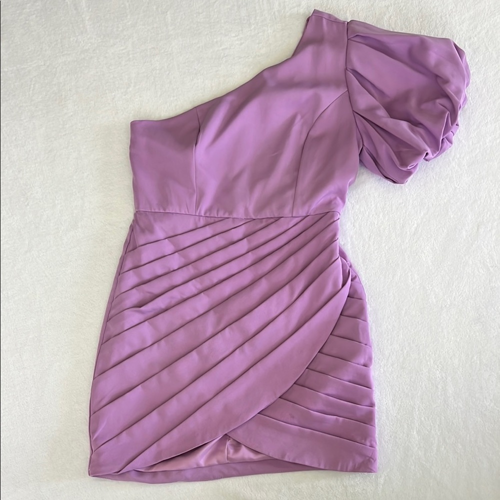Pink Paparatzi Couture All Dolled Up Lavender One Shoulder Dress